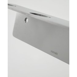 Meraki Flaskeholder med 3 huller, B�rstet s�lvfinish