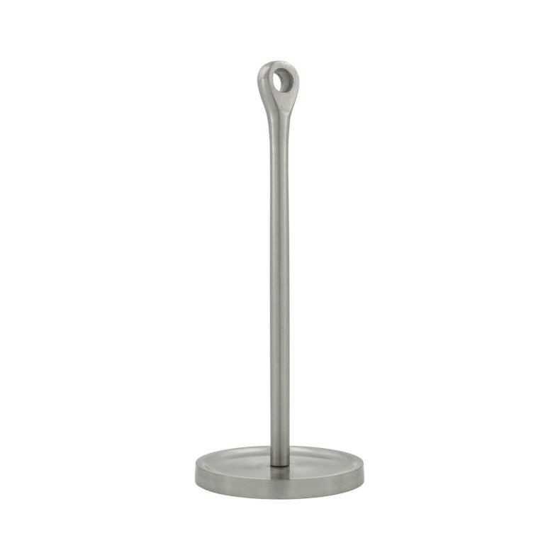 Moderne og minimalistisk k�kkenrulleholder i b�rstet s�lvfinish fra House Doctor