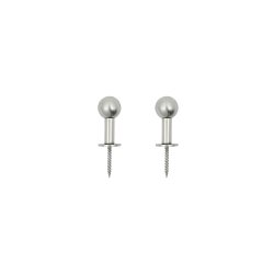 To minimalistiske s�lvfarvede jernkroge fra House Doctor