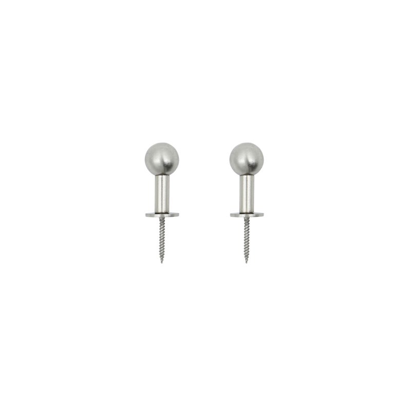 To minimalistiske s�lvfarvede jernkroge fra House Doctor