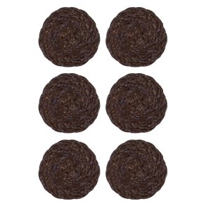House Doctor, Glasbrikker, Coaster, Chocolate, s�t m 6 stk