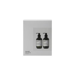 Stilren Meraki gave�ske med en Linen Dew h�nds�be og en matchende h�ndcreme, begge i 275 ml flasker med pumpe.