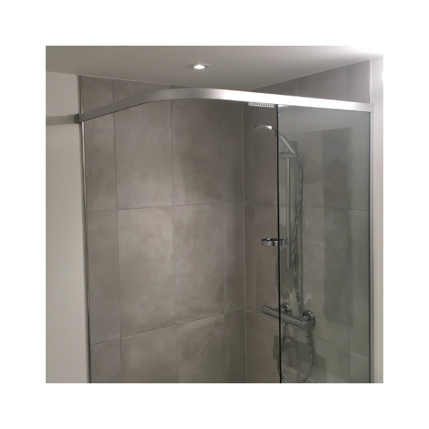 Brusevg 55x200 cm, 8 mm klart glas 