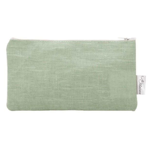 Au Maison Kosmetiktaske, Coated Hør - Dusty Mint