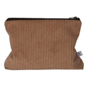 Au Maison Toilettaske, Corduroy, 29x25 cm - Latte