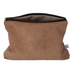 Au Maison Toilettaske, Corduroy, 29x25 cm - Latte