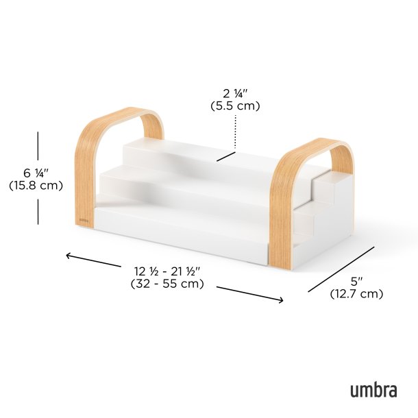 Umbra Bellwood Opbevaringshylde - hvid/natur