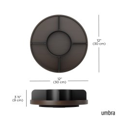 Umbra Bellwood Lazy Susan drejebakke - sort/valnd