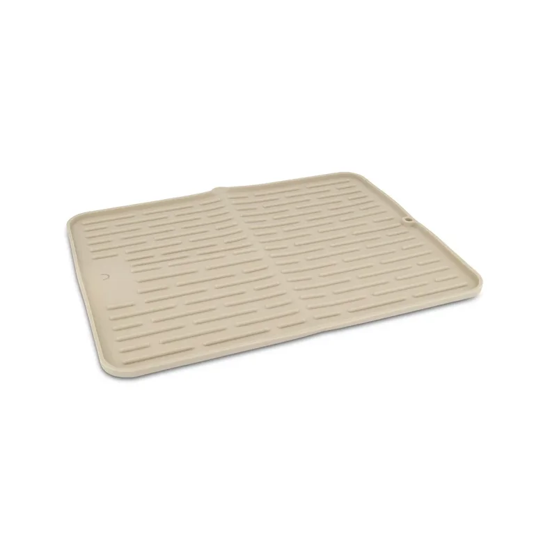DESIGNSTUFF DRIP stor t�rrem�tte i sandfarvet silikone med dr�n til k�kkenvasken.