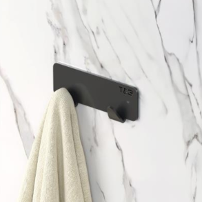 Nortiq T&B Selvklbende knagerkke, mat sort