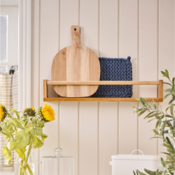 Ib Laursen Hylde m/forkant + vendbar til hylde m/tv�rstang under, natur