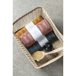 Mette Ditmer GEO bademtte 50x80 cm, Pine Green