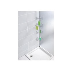 Wenko Dolcedo teleskop shampoohylde til hjrne, rustfrit stl