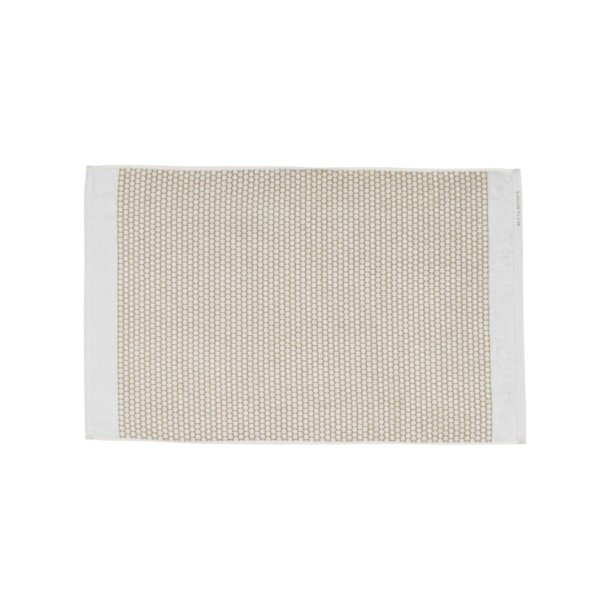 Mette Ditmer GRID bademtte 50x80 cm, Sand/Off-white