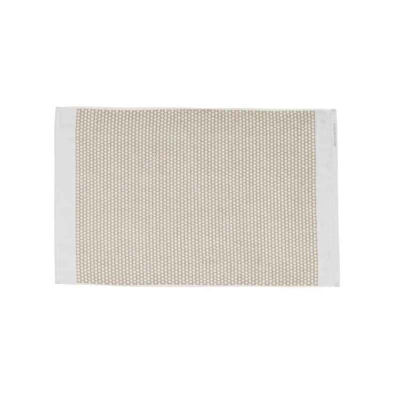 Mette Ditmer GRID bademtte 50x80 cm, Sand/Off-white