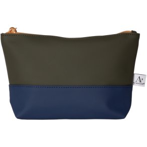 Au Maison Kosmetiktaske, gr�n/navy bl�, 18x15x6,5 cm