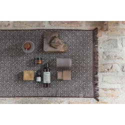 Mette Ditmer MOROCCO badem�tte 50x80 cm, brun/hvid