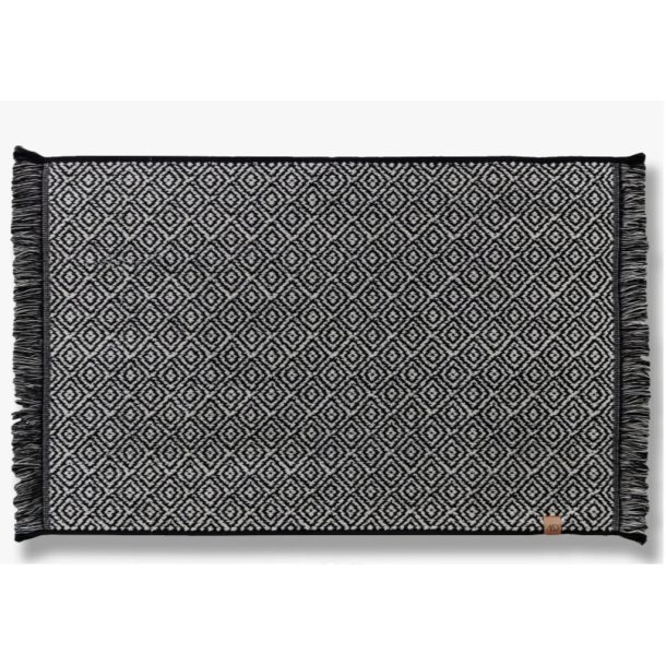Mette Ditmer  MOROCCO bademtte 50x80 cm, sort/hvid
