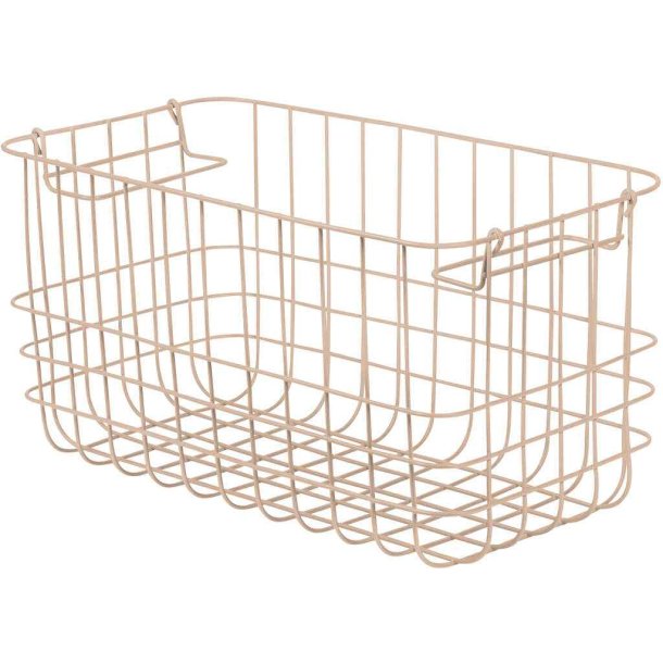 Opbevaringskurv i sandfarve fra Mette Ditmer, small. STORE-IT fra Mette Ditmer er en stilfuld trdkurv designet i metal og i den smukkeste sandfarvede nuance.