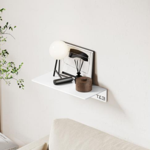 Nortiq T&B selvklbende hylde, Medium T1 - Mat hvid