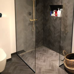 Brusevg 100x220 cm, 8 mm klart glas