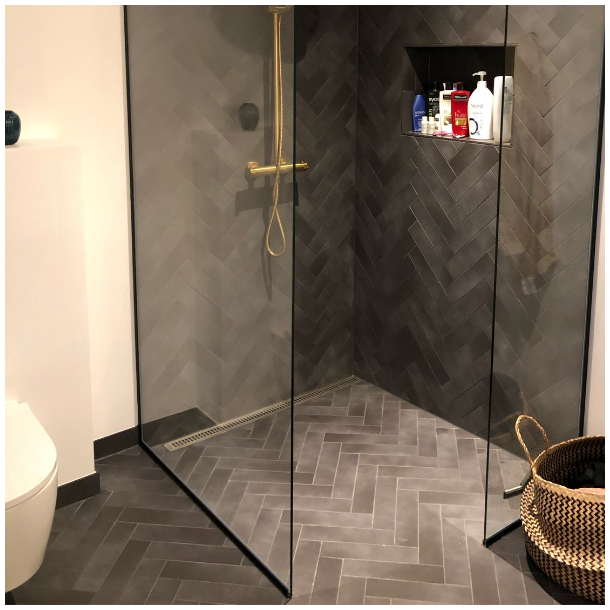 Brusevg 100x220 cm, 8 mm klart glas 