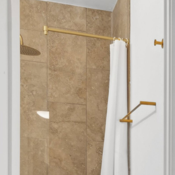 Messing glassttte mat finish - Forhngsstang (vg) - Aquatrend