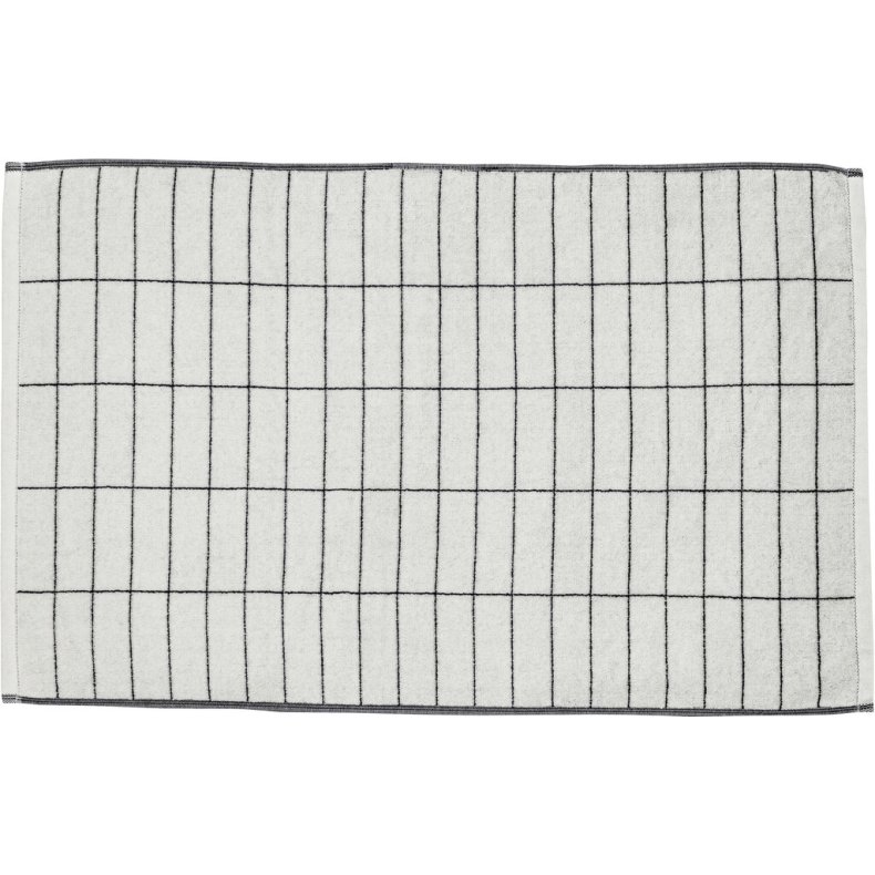 Mette Ditmer Tile Stone Bademtte 50x80 cm - Sort/hvid