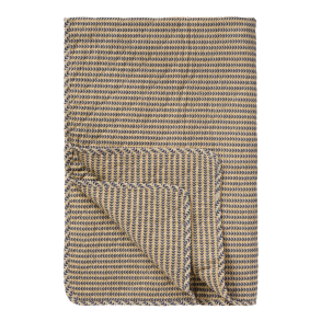 Ib Laursen Quilt sand m/m�rkebl� st�ngler 130x180cm