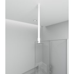 Hvid glassttte til brusevg (loft) - Aquatrend