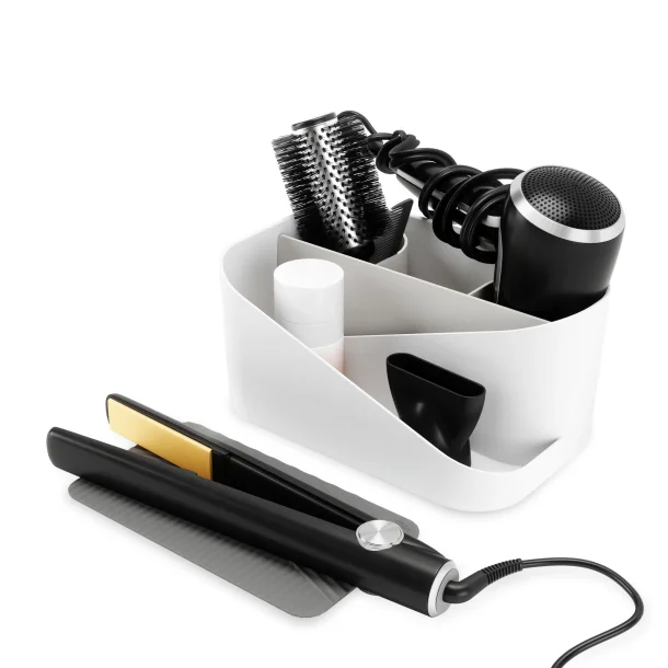 Umbra Glam Organizer til hrstyling - hvid