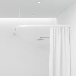 Badeforhngsstang vinkel, hjrne, hvid - Aquatrend