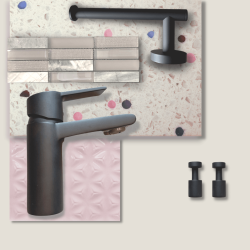 Hndkldekroge, sort 2 stk, LUX - ELEMENTS