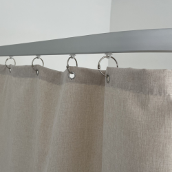 Badeforh�ng beige h�rlook, 140x195 cm - VaskBAR