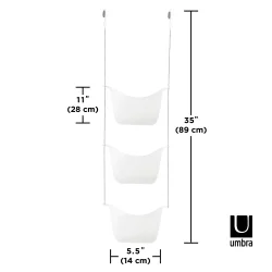  Umbra Bask Shower Caddy, kurve til at hnge i bruser