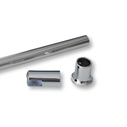 Glassttte til brusevg (loft) blank krom - Aquatrend