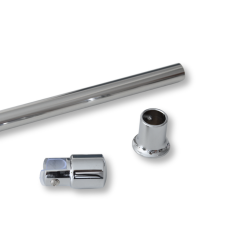 Glassttte - Forhngsstang (vg) blank krom - Aquatrend