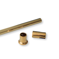 Messing glassttte til brusevg (loft) blank finish - Aquatrend