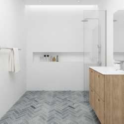 Brusevg 55x200 cm, 8 mm klart glas 