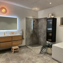 Brusevg 100x220 cm, 8 mm klart glas