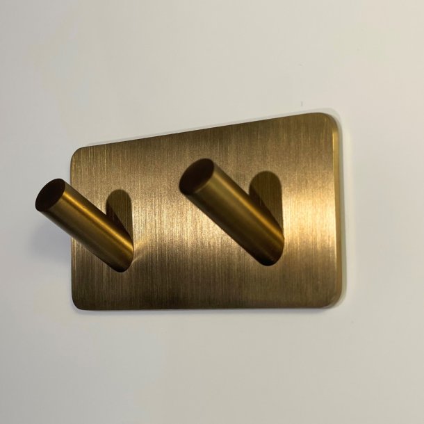Hndkldekrog selvklbende dobbelt mat messing - Elements