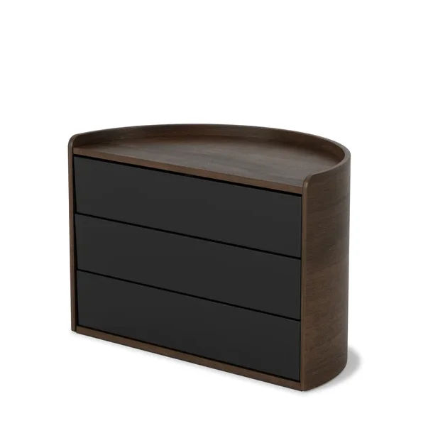 Umbra Moona opbevaringsboks - sort/valnd