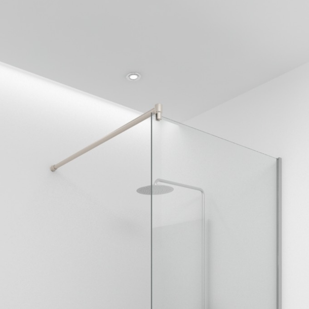 Glassttte - Forhngsstang (vg) brstet stl look - Aquatrend