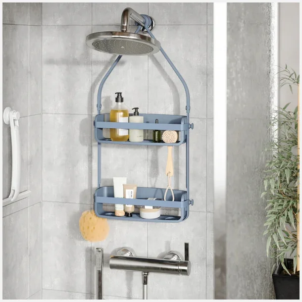 Umbra Flex Shower Caddy, - Slate blue