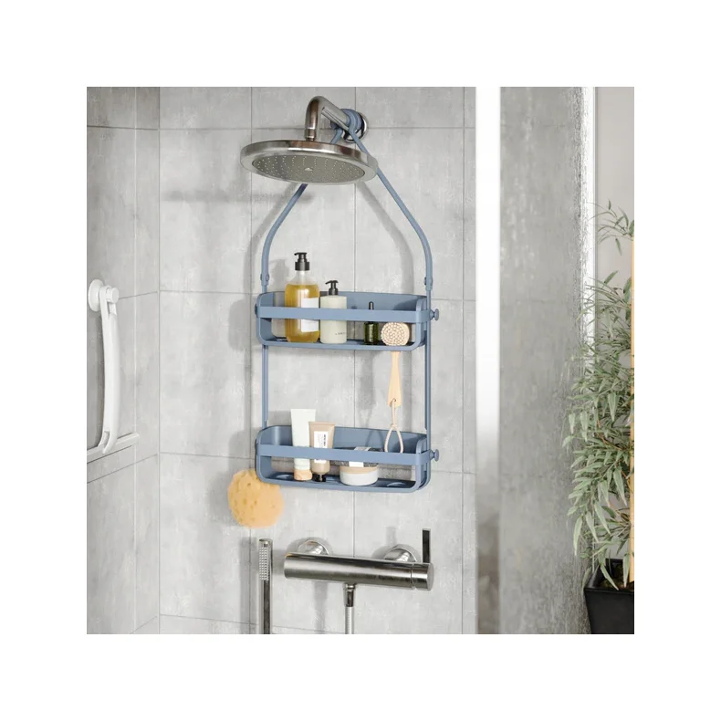 Umbra Flex Shower Caddy, - Slate blue