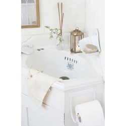 Ib Laursen Toiletrulleholder, m/trrulle - hvid