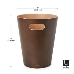 Umbra Woodrow papirkurv - espresso/natur