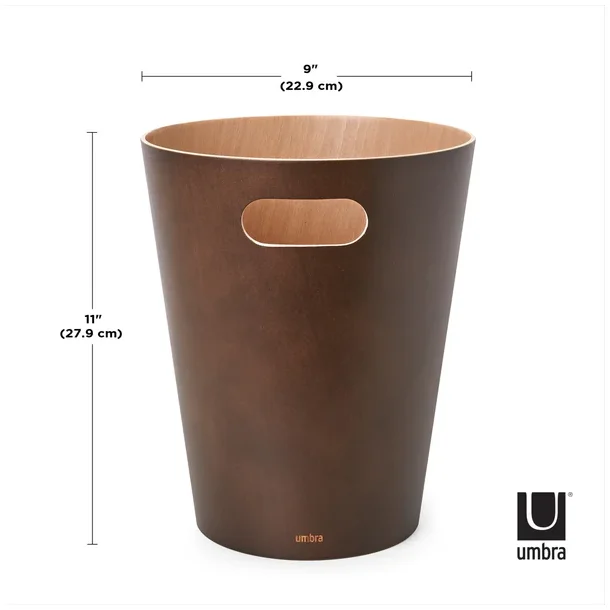 Umbra Woodrow papirkurv - espresso/natur