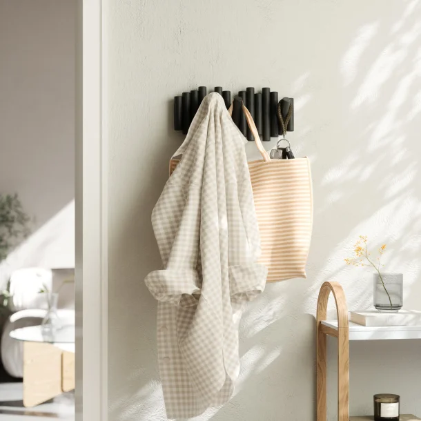 Umbra Picket 5 Rail tr knagerkke - Sort