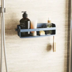 Umbra Flex shampoohylde, selvklbende, - Slate blue